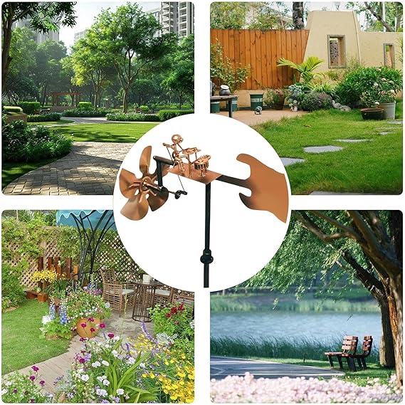 Rock Band Handmade Garden Windmill